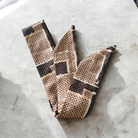 unbranded Accessories - Designer Brown and Black Patterned Scarf